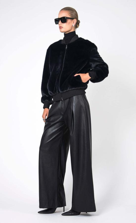  논살란트 레이블 코트 논샬런트 라벨 아우렐리아 퍼 재킷 네이비 - NONCHALANT LABEL