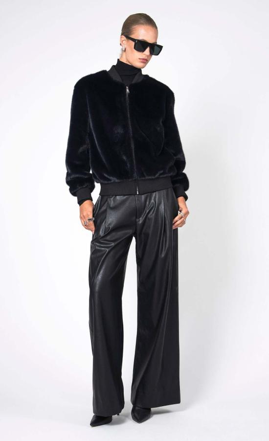  논살란트 레이블 코트 논샬런트 라벨 아우렐리아 퍼 재킷 네이비 - NONCHALANT LABEL