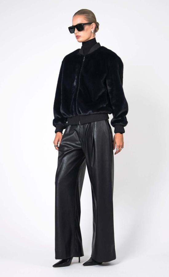  논살란트 레이블 코트 논샬런트 라벨 아우렐리아 퍼 재킷 네이비 - NONCHALANT LABEL