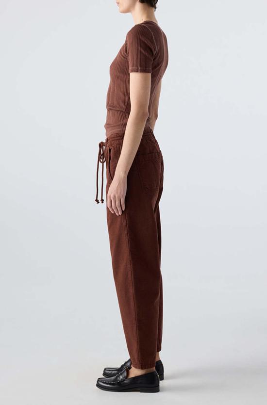  아모 데님 스트레이트 팬츠 Amo Denim Elaine Trouser 코코아 - AMO DENIM
