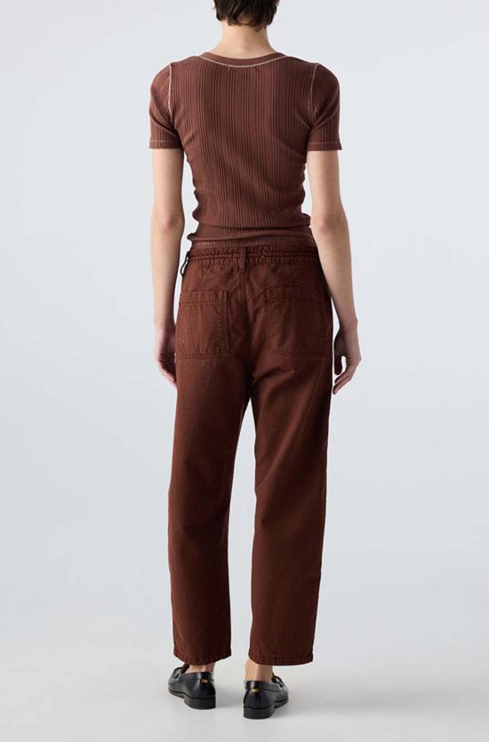  아모 데님 스트레이트 팬츠 Amo Denim Elaine Trouser 코코아 - AMO DENIM