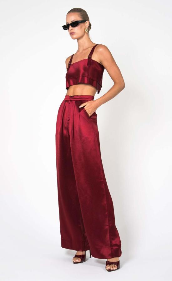  논살란트 레이블 스트레이트 팬츠 논샬란트 라벨 파리 팬츠 보르도 - NONCHALANT LABEL