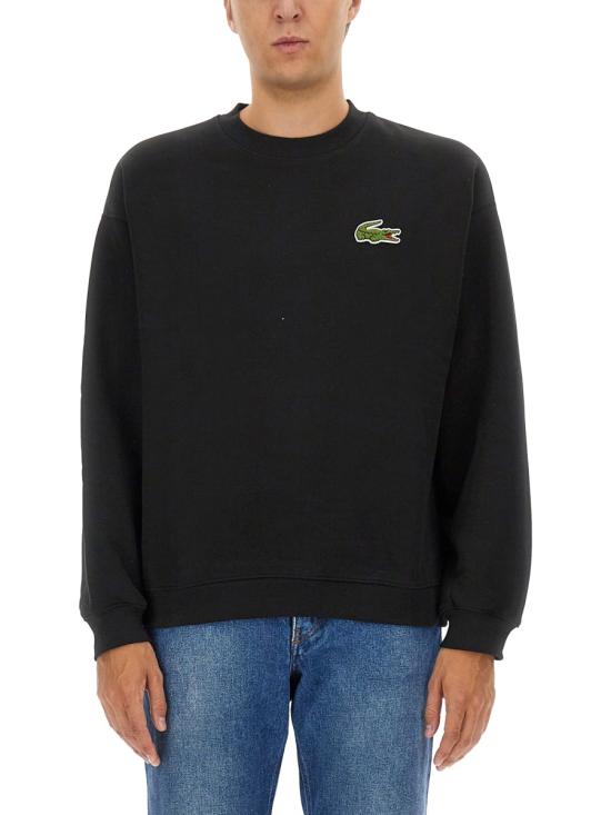 25SS 라코스테 후드 티셔츠 SH2741 031 BLACK - LACOSTE