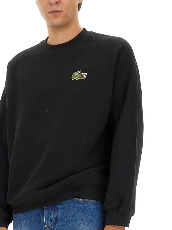 25SS 라코스테 후드 티셔츠 SH2741 031 BLACK - LACOSTE