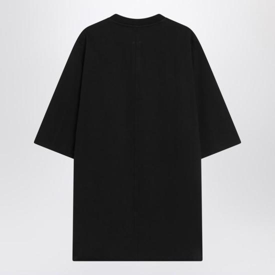 25FW 릭 오웬스 반팔 티셔츠 RR02E1274RIG R RICKO 09 Black - RICK OWENS