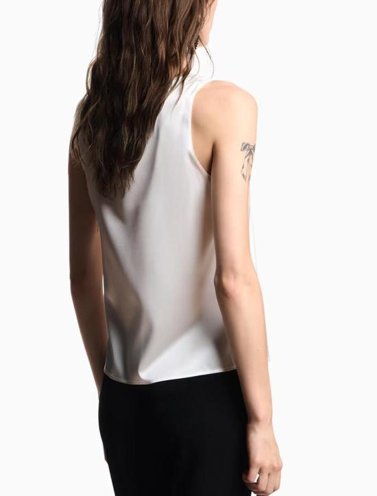 25FW 엠포리오 아르마니 블라우스 EW002199AF17300U0006 CLOUD DANCER - EMPORIO ARMANI