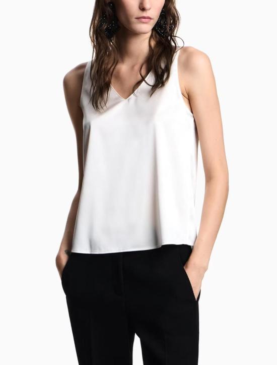 25FW 엠포리오 아르마니 블라우스 EW002199AF17300U0006 CLOUD DANCER - EMPORIO ARMANI