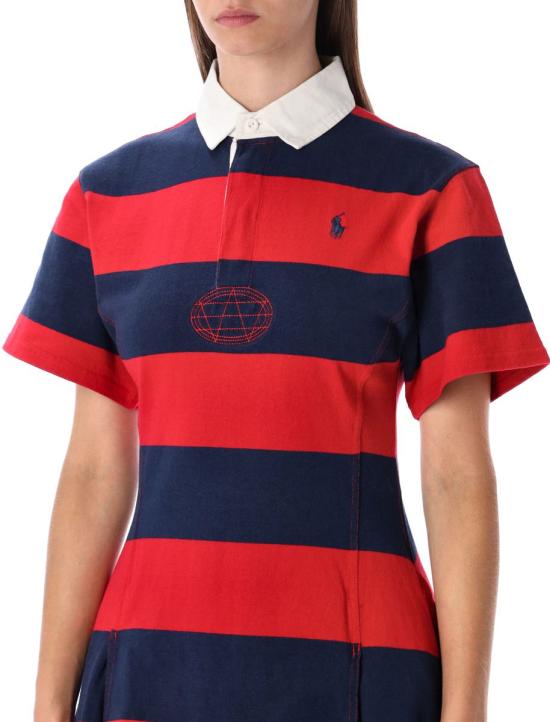 25FW 폴로 랄프로렌 숏 원피스 25A211971761 001 RED BAVY STRIPED - POLO RALPH LAUREN
