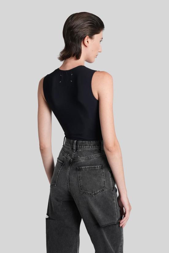 25FW 마르지엘라 민소매 티셔츠 424839 S51NA0065S20518 Black - MAISON MARGIELA