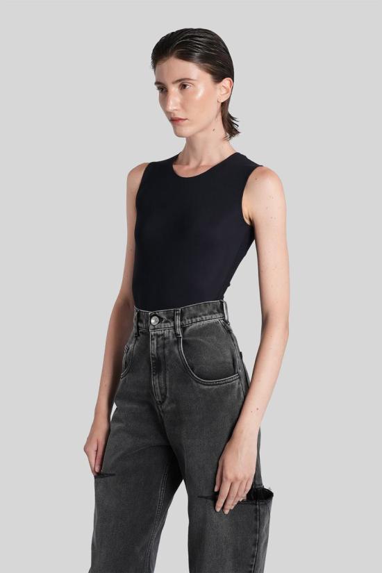 25FW 마르지엘라 민소매 티셔츠 424839 S51NA0065S20518 Black - MAISON MARGIELA