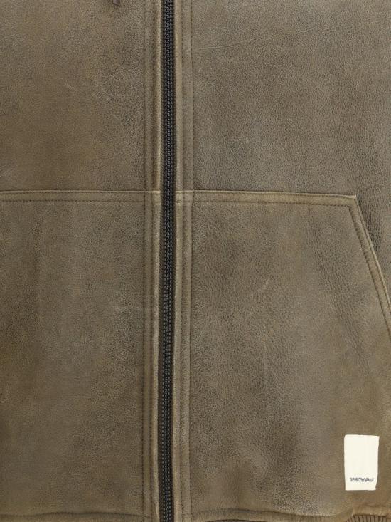 25FW 엠포리오 아르마니 무톤 EM002616AF17349 U6199 BROWN - EMPORIO ARMANI