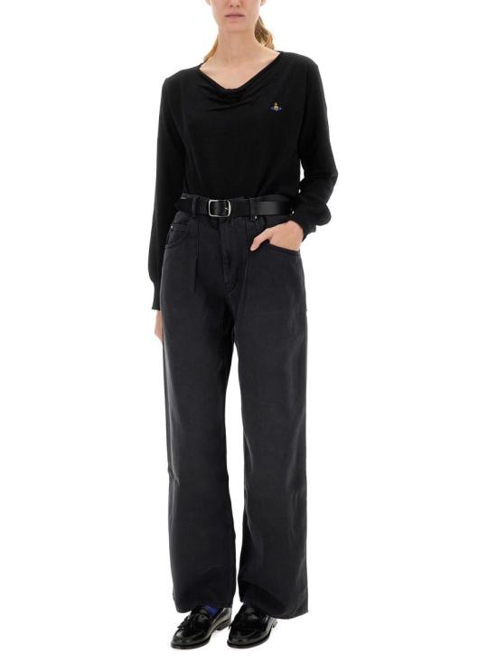 25FW 비비안웨스트우드 스웨터 1803006F Y001VN401 Black - VIVIENNE WESTWOOD