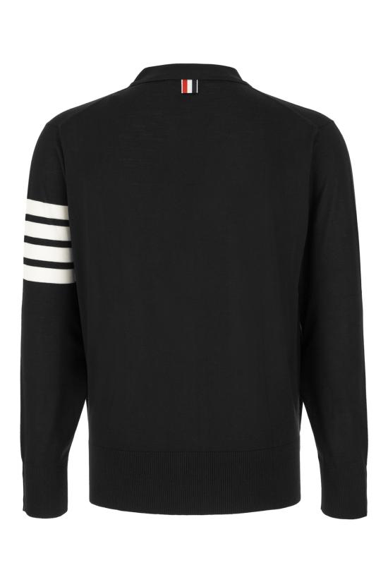 25FW 톰브라운 4바 서스테이너블 파인 메리노 울 클래식 가디건  MKC002AY1014 001 BLACK - THOM BROWNE