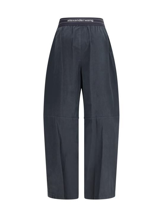 25FW 알렉산더 왕 스트레이트 팬츠 1WC4254924 001 BLACK - ALEXANDER WANG