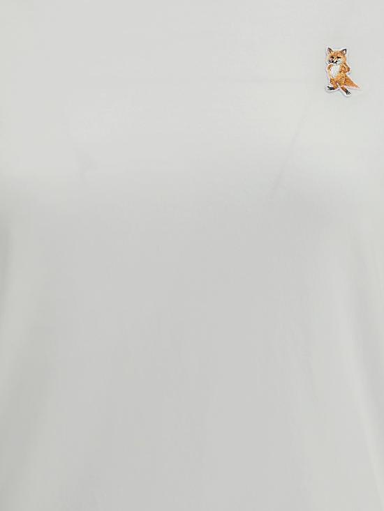 25FW 메종키츠네 레이디 폭스 레귤러 티셔츠 PW00122KJ7026 P100 WHITE - MAISON KITSUNE