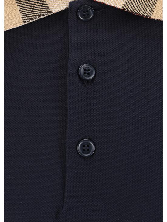 26SS 버버리 코튼 폴로 셔츠 8072661 B3590 BLUE - BURBERRY