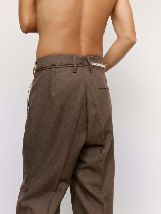  카미엘 포트젠스 스트레이트 팬츠 카미엘 포르겐스 폴리울 트윌 스트레이트 슬랙 - CAMIEL FORTGENS