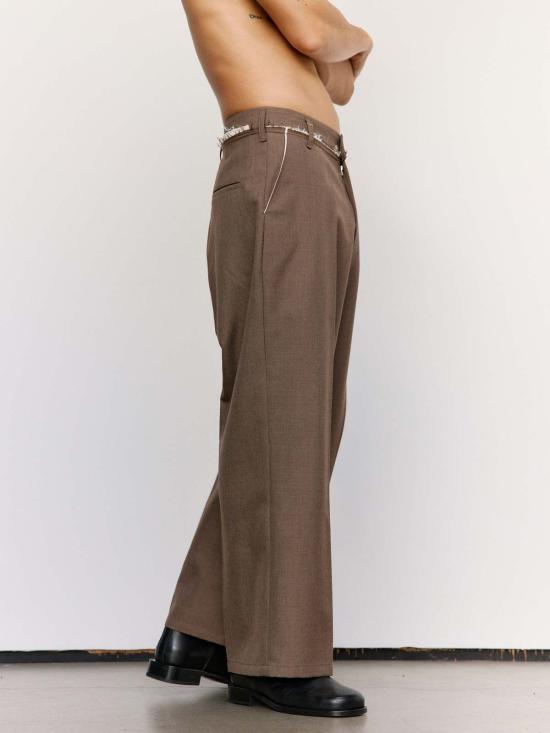  카미엘 포트젠스 스트레이트 팬츠 카미엘 포르겐스 폴리울 트윌 스트레이트 슬랙 - CAMIEL FORTGENS