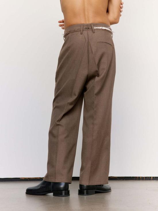  카미엘 포트젠스 스트레이트 팬츠 카미엘 포르겐스 폴리울 트윌 스트레이트 슬랙 - CAMIEL FORTGENS