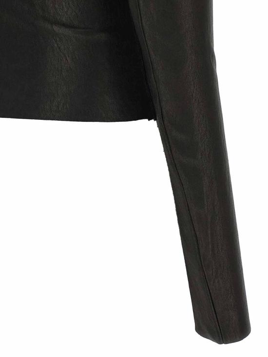  릭 오웬스 가죽 자켓 RP02E4701LSV09 Black - RICK OWENS