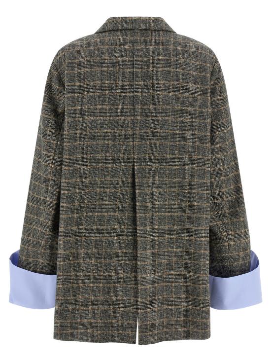 25FW 제지아 수트 세트 MJD514A26245COTTONCHECK Multicolor - JEJIA