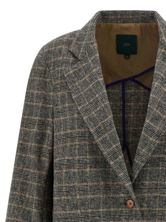 25FW 제지아 수트 세트 MJD514A26245COTTONCHECK Multicolor - JEJIA