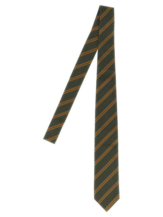 25FW 오라리 넥타이 A25AT01SSOLIVESTRIPE Green