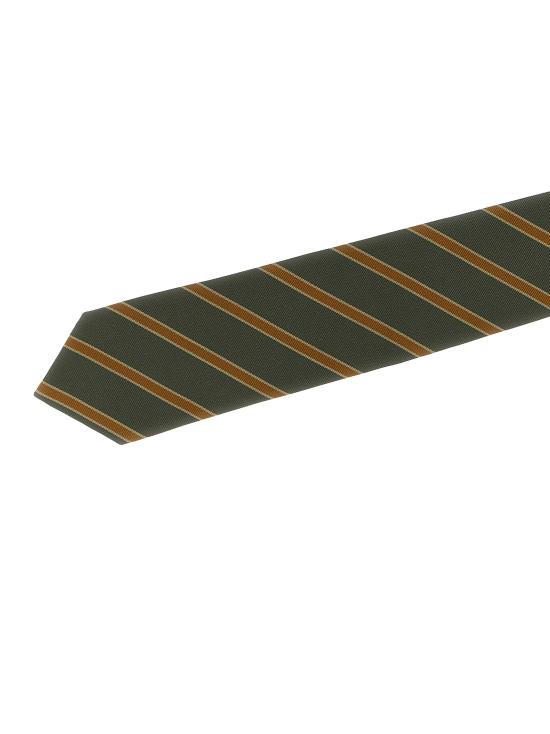 25FW 오라리 넥타이 A25AT01SSOLIVESTRIPE Green - AURALEE