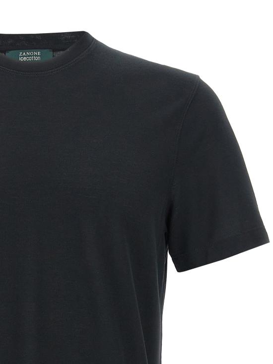 26SS 자노네 반팔 티셔츠 815194ZG380Z0015 Black - ZANONE