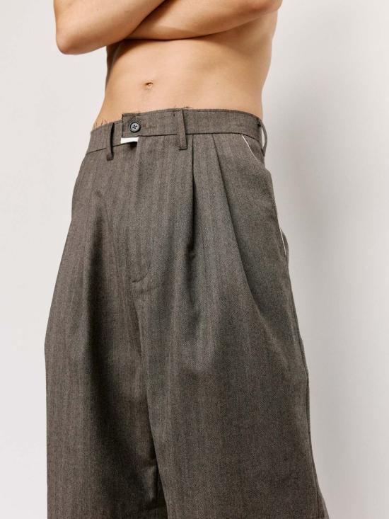  카미엘 포트젠스 숏팬츠 Camiel Fortgens 헤링본 울 슬림 수트 쇼츠