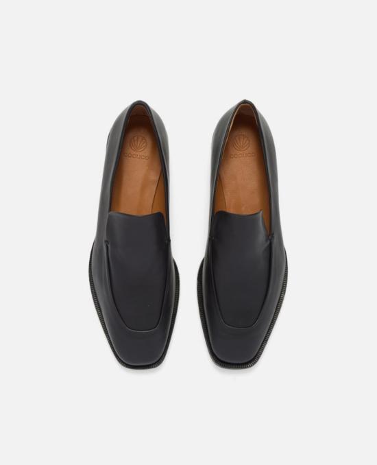  코클리코 로퍼 저스틴  블랙 가죽