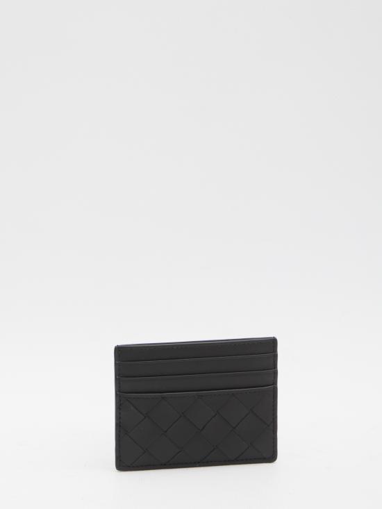 25FW 보테가베네타 인트레치아토 카드 지갑 795612 BLACK - BOTTEGA VENETA