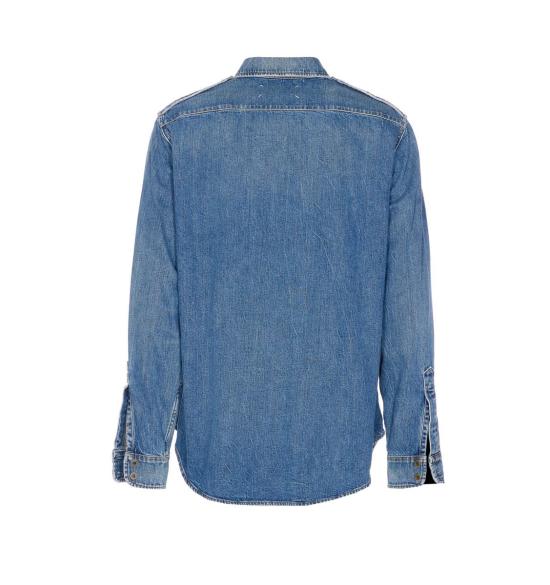 25FW 마르지엘라 긴팔 셔츠 S50DT0064M30034961 BLUE - MAISON MARGIELA