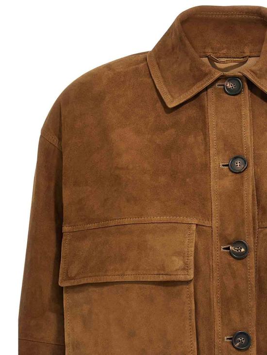  브루넬로 쿠치넬리 수트 자켓 MPCAI7762C7495 Brown - BRUNELLO CUCINELLI