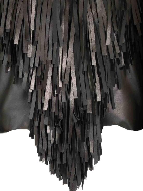 25SS 알라이아 가죽 자켓 AA9V1074C228A995 Black - ALAIA