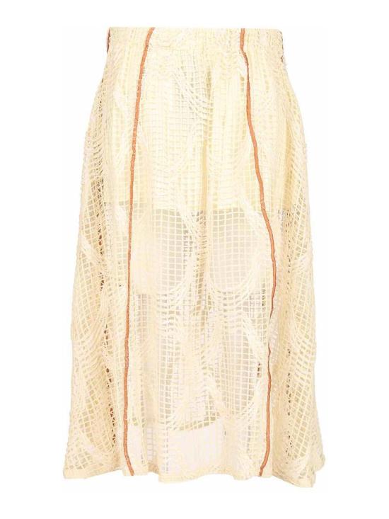 26SS 두라찌 미디 스커트 SS25SK07071RETI001 White - DURAZZI