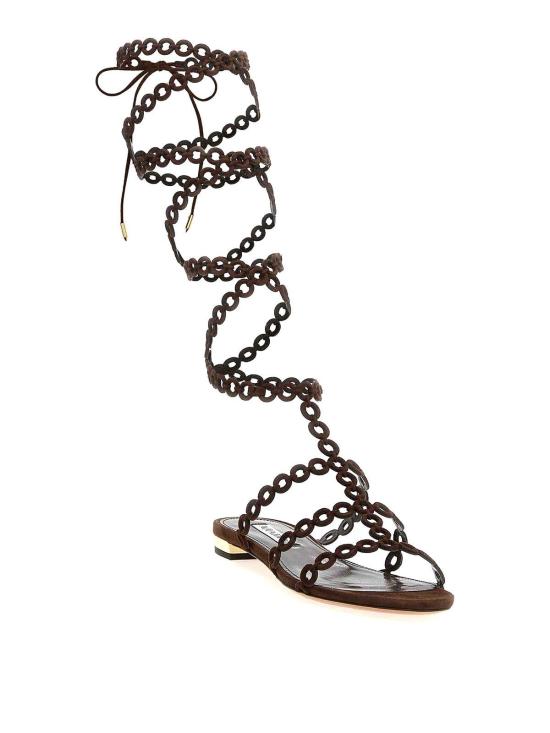 25SS 아쿠아주라 힐/펌프스 ICHFLAS1SUEESP Brown - AQUAZZURA