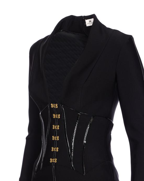 25FW 엘리자베타프랜치 미디 원피스 AB79757E2 110 Black - ELISABETTA FRANCHI