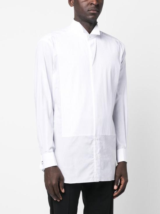  브리오니 긴팔 셔츠 RCX10MOZ022 9000 White - BRIONI