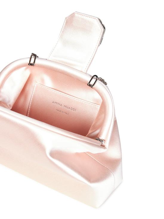 25FW 아미나 무아디 클러치/파우치 CAMELIASATIN CHAMPAGNE Pink - AMINA MUADDI