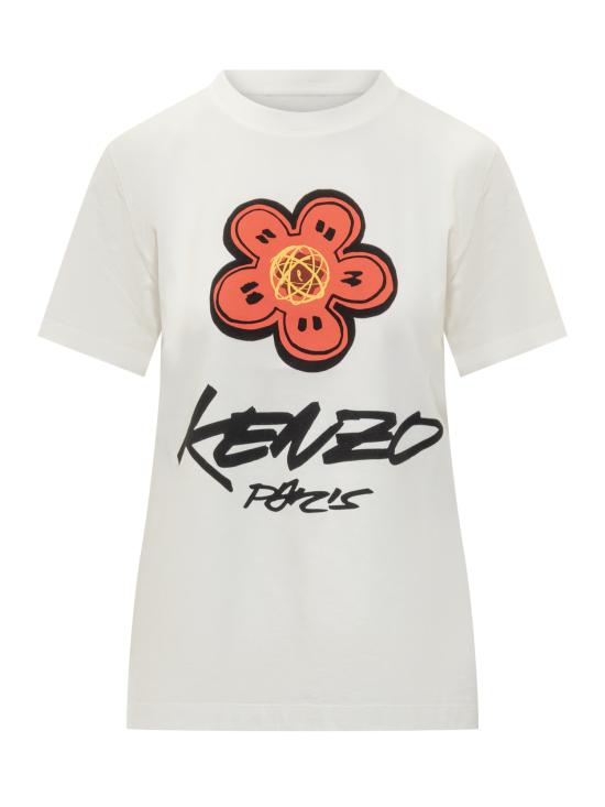 25FW 겐조 반팔 티셔츠 FF62TS3564SG 02 OFF WHITE