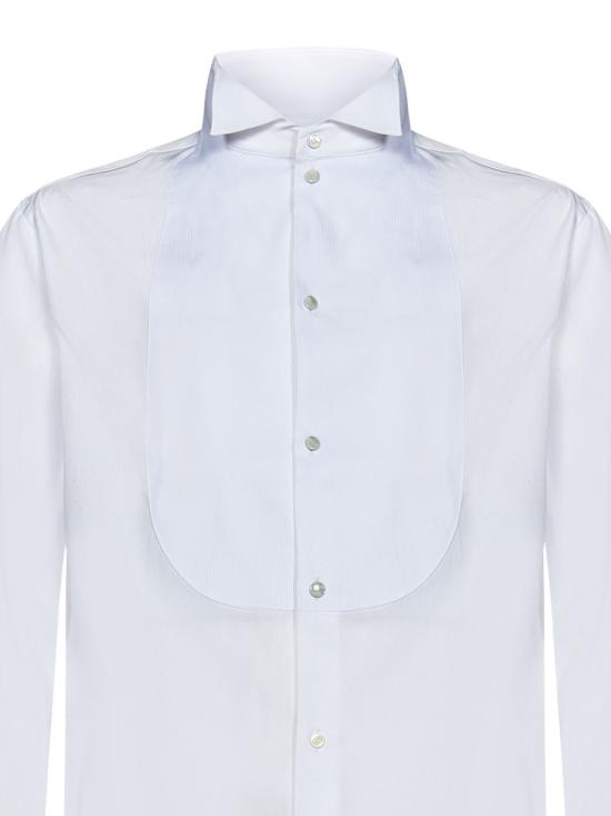 24FW 엠포리오 아르마니 긴팔 셔츠 D41C70D1C29 101 White - EMPORIO ARMANI