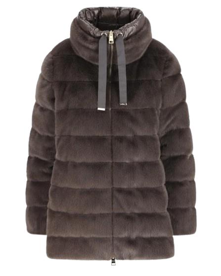 25FW 에르노 레이디 얼터너티브 퍼 & 울트라라이트 나일론 베스트 PI002123D 126309480 Anthracite