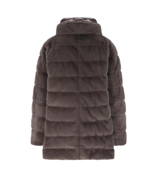 25FW 에르노 레이디 얼터너티브 퍼 & 울트라라이트 나일론 베스트 PI002123D 126309480 Anthracite - HERNO