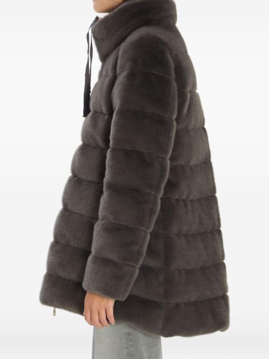 25FW 에르노 레이디 얼터너티브 퍼 & 울트라라이트 나일론 베스트 PI002123D 126309480 Anthracite - HERNO