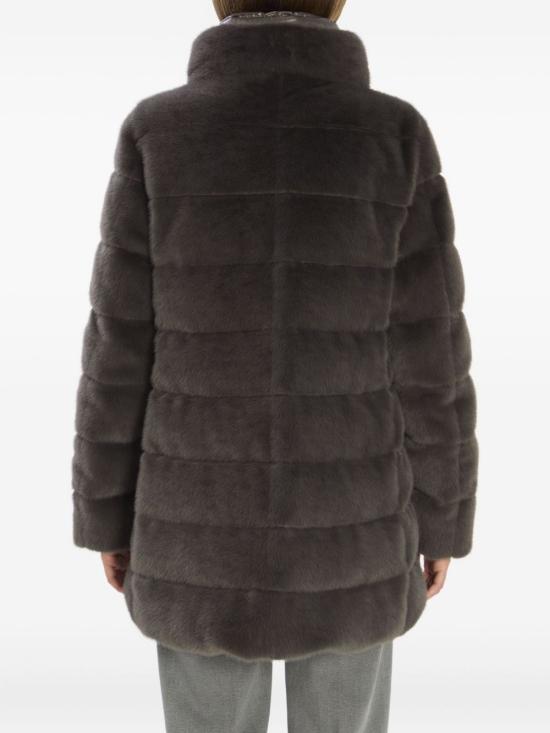 25FW 에르노 레이디 얼터너티브 퍼 & 울트라라이트 나일론 베스트 PI002123D 126309480 Anthracite - HERNO