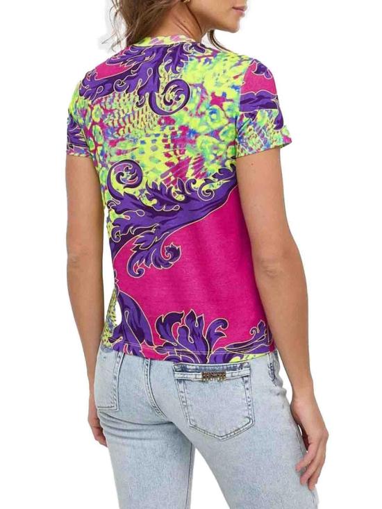  베르사체 반팔 티셔츠 76HAH6P3 Multicolour - VERSACE