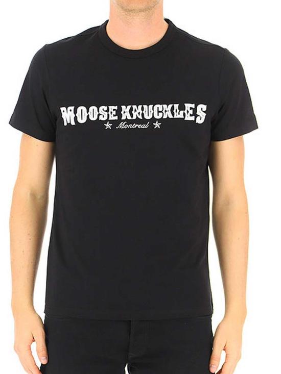  무스너클 반팔 티셔츠 M10MT703292 Black - MOOSE KNUCKLES