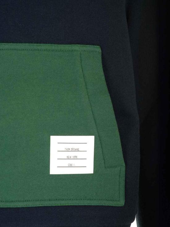 25FW 톰브라운 후드 티셔츠 MJT499AJ0154415 Blue - THOM BROWNE