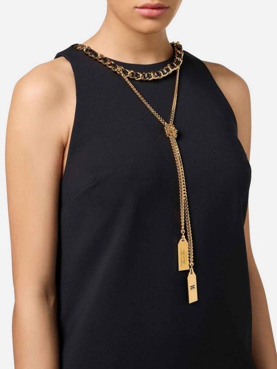  엘리자베타프랜치 미디 스커트 AB67446E2 Black - ELISABETTA FRANCHI